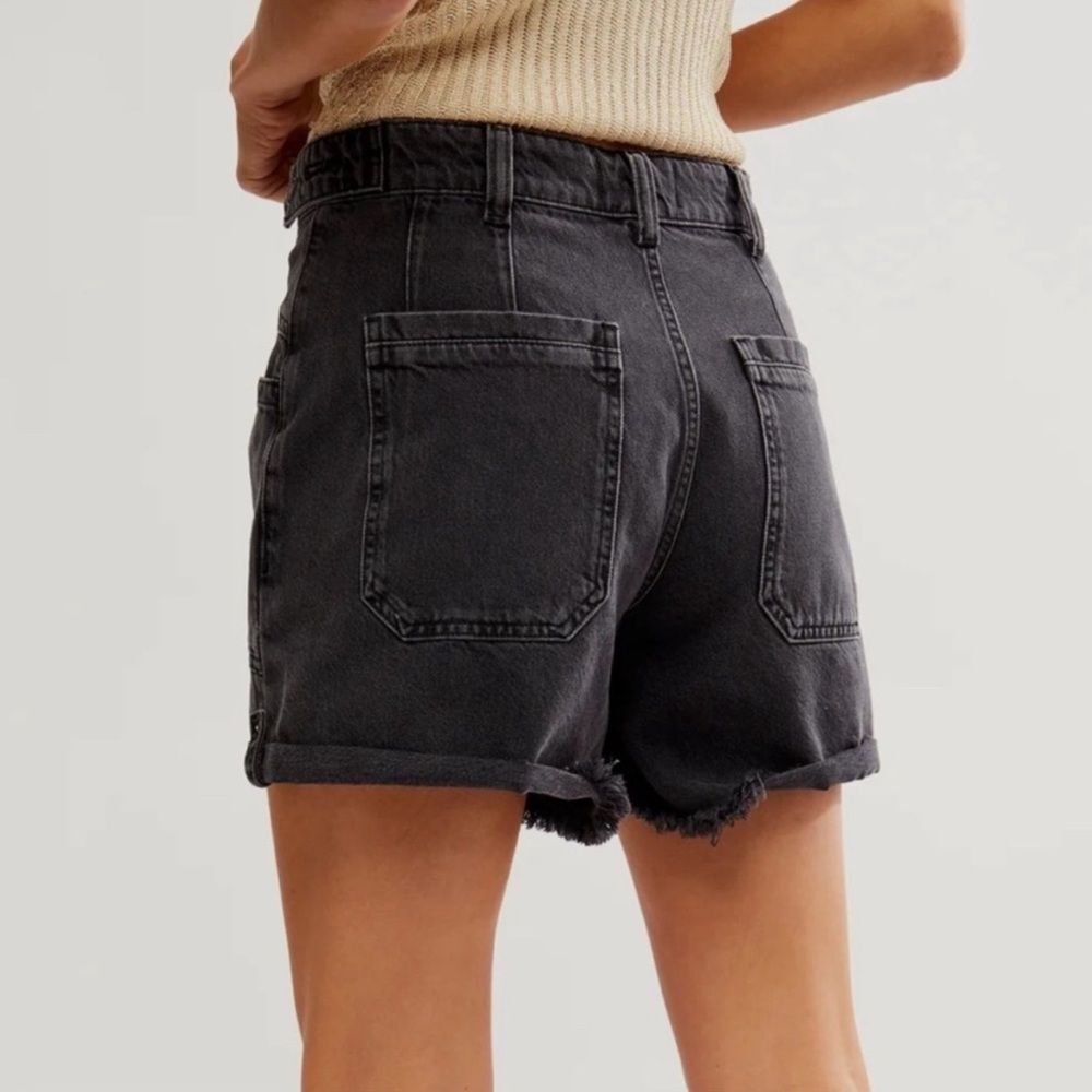 Free People We The Free Pamela Midrise Cuffed Denim Shorts | Size 27 | NWT - Picture 4 of 12